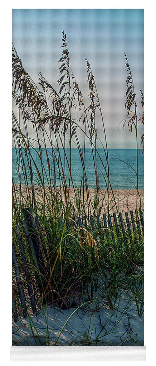 Sea Oats Yoga Mat featuring the photograph Sea Oats at Gulf State Park by James C Richardson