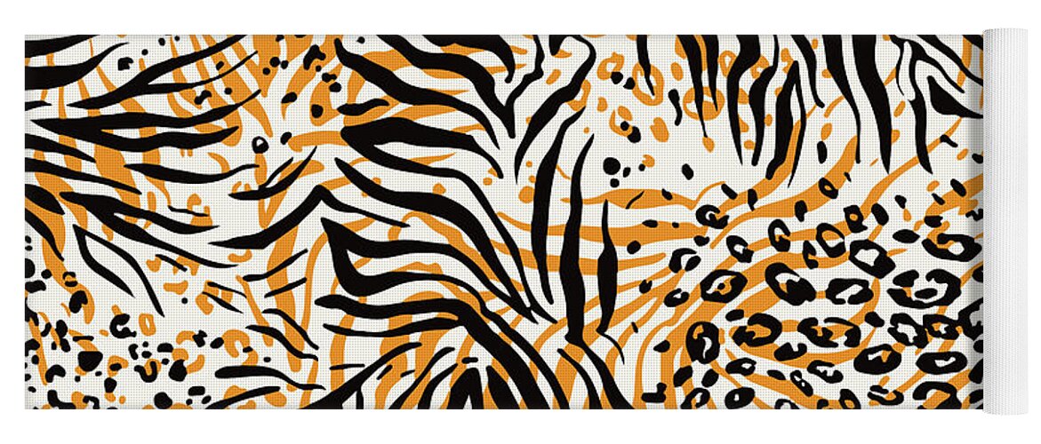 Seamless Pattern With Cheetah Leopard Skin Colorful Exotic Animal Print  Yoga Mat by Mounir Khalfouf - Pixels