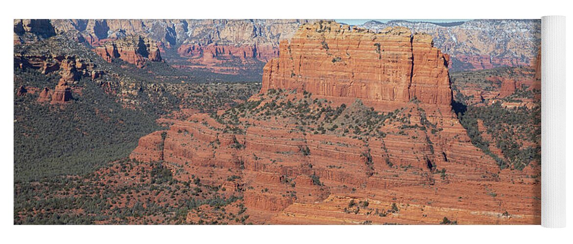 Sedona Yoga Mat featuring the photograph Sedona from the Air #2 by Steve Templeton