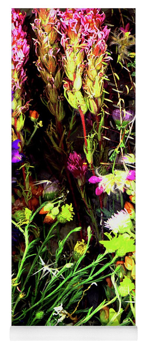 Sedona Yoga Mat featuring the photograph Sedons Wildflowers by Joe Hoover