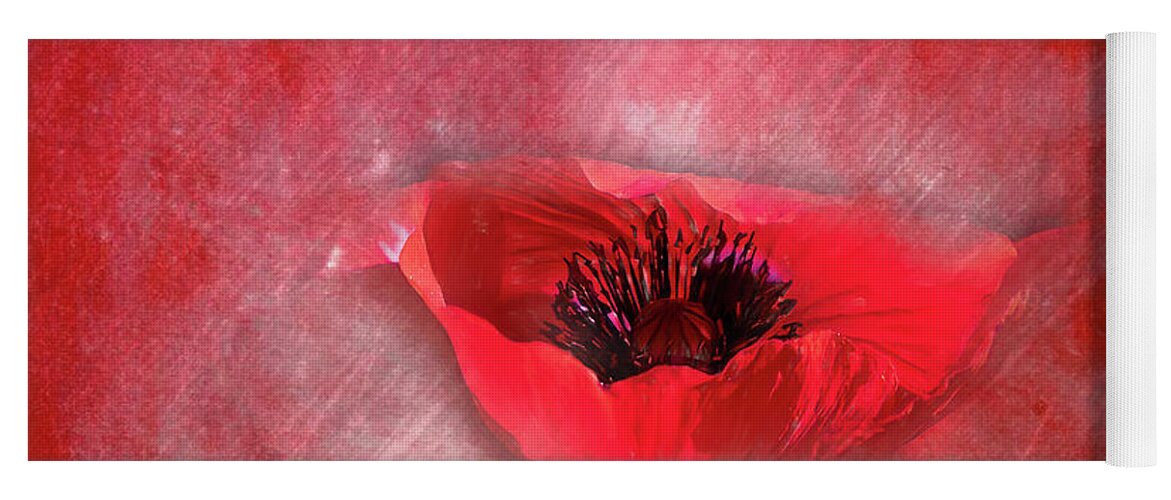 Poppy Yoga Mat featuring the photograph Seeing RED- Poppy Love by Cheri Freeman