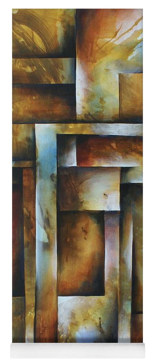 Cubism Yoga Mat featuring the painting Stop by Michael Lang