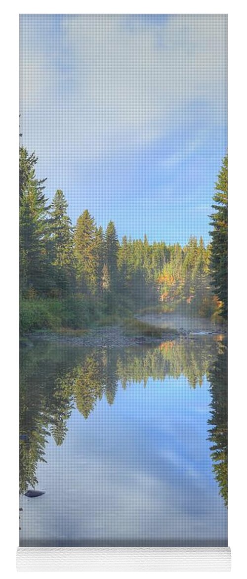 Autumn Yoga Mat featuring the photograph September Serenity by Jim Sauchyn