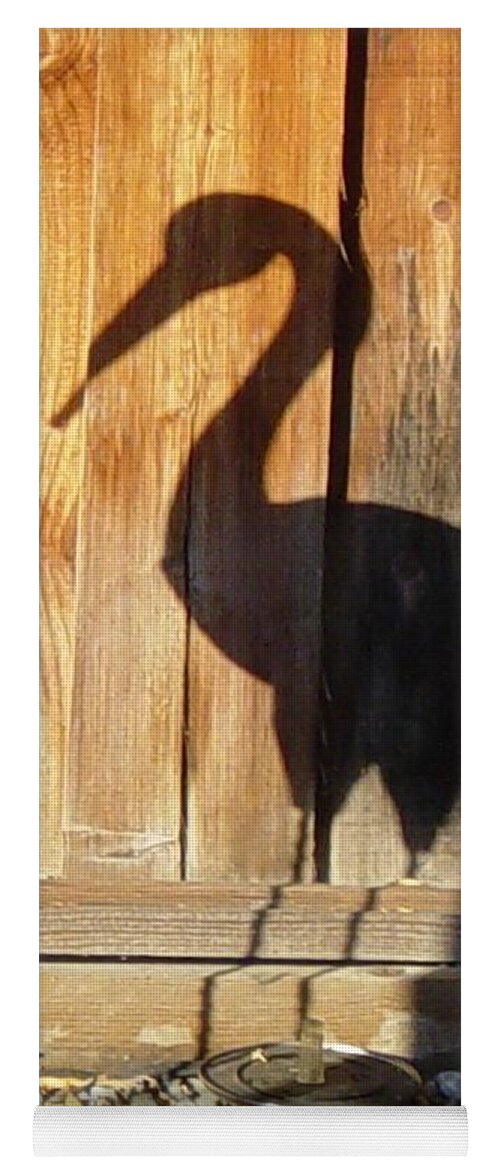 Shadow Yoga Mat featuring the photograph Shadow Bird by Hank Gray