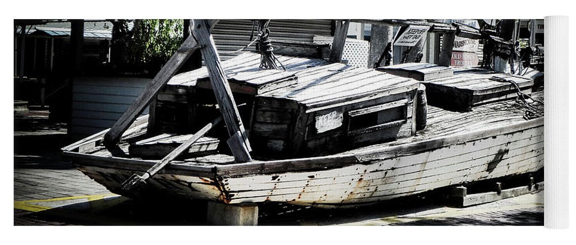 Shipwreck Yoga Mat featuring the photograph Shipwreck by Judy Hall-Folde