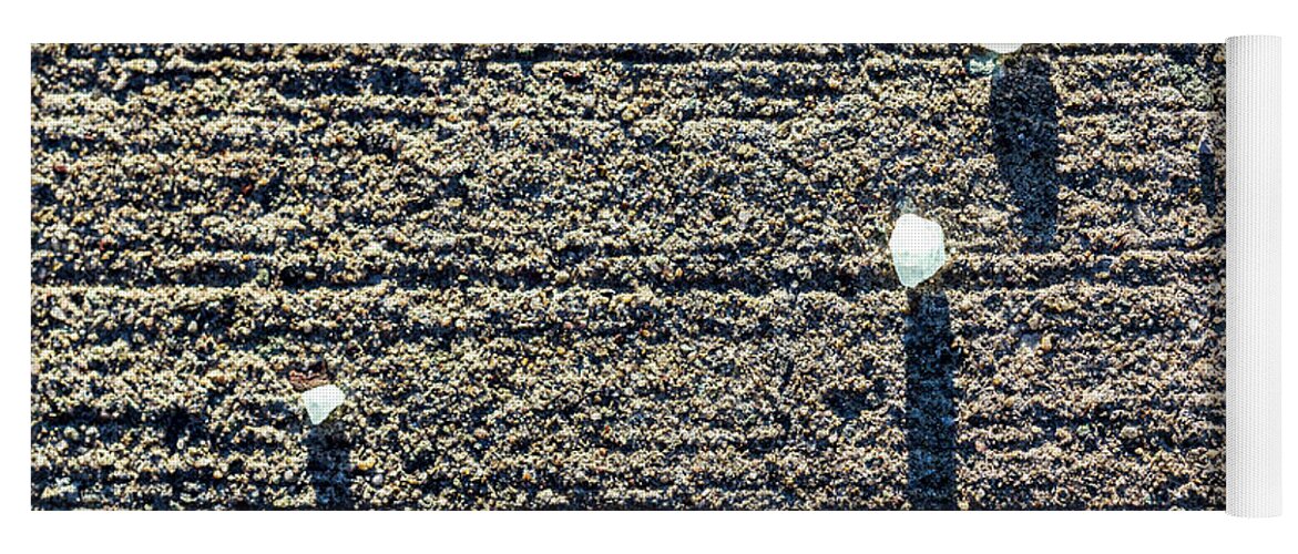 Concrete Yoga Mat featuring the photograph Sidewalk Salt by Amelia Pearn