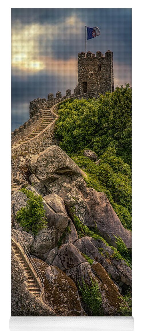 Castle Of The Moors Yoga Mat featuring the photograph Sintra Moorish Castle 1 by Micah Offman