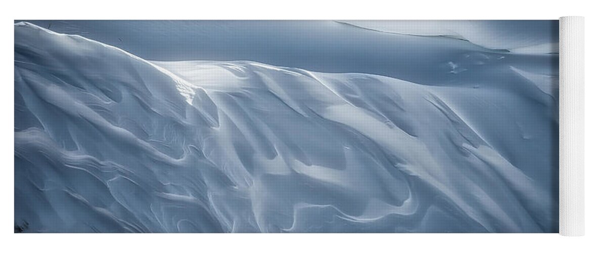 Abstract Yoga Mat featuring the photograph Snowy Days by Rick Furmanek