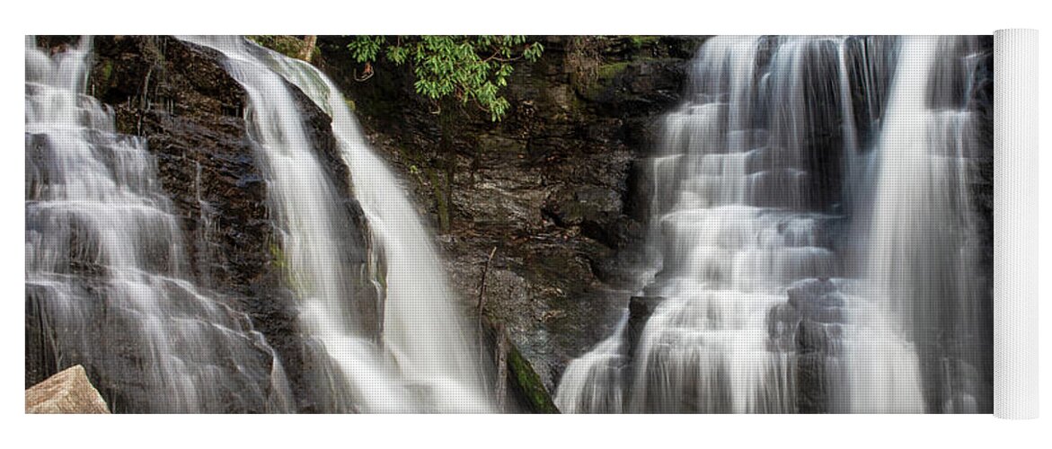 Great Smoky Mountains National Park Yoga Mat featuring the photograph Soco Falls #1 by Stacy Abbott