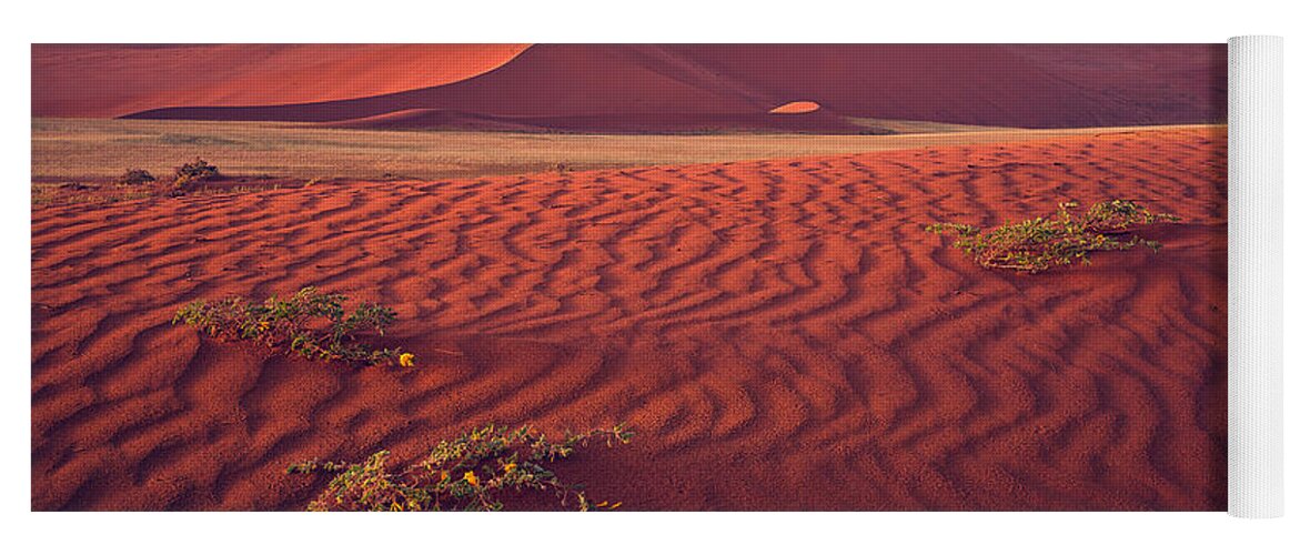Sossusvlei Yoga Mat featuring the photograph Sossusvlei at Dawn by Peter Boehringer