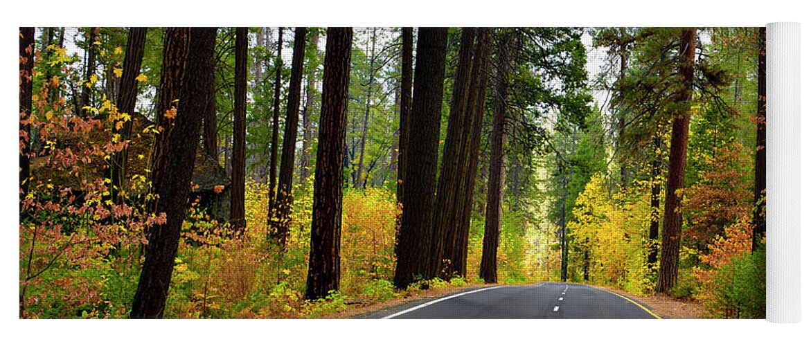 Autumn Yoga Mat featuring the photograph Southside DR in Yosemite National Park by Amazing Action Photo Video