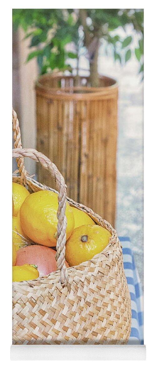 Lemons Yoga Mat featuring the photograph Spanish Lemons by Becqi Sherman