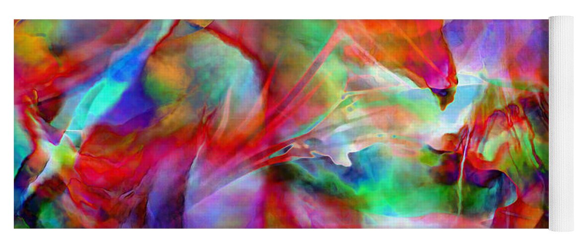 Abstract Yoga Mat featuring the painting Splendor - Abstract Art by Jaison Cianelli