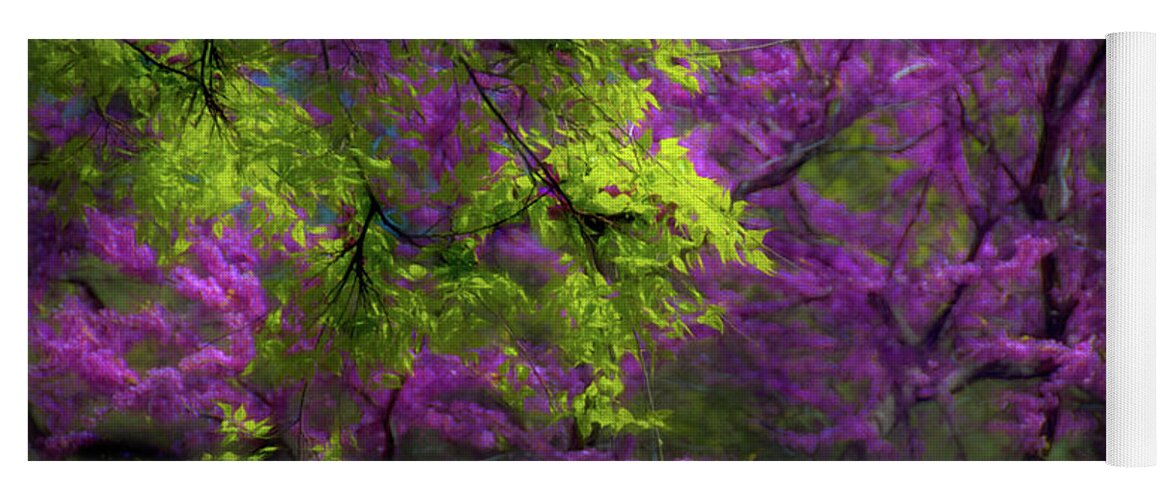 Purple Yoga Mat featuring the photograph Spring Arrives by Jim Signorelli