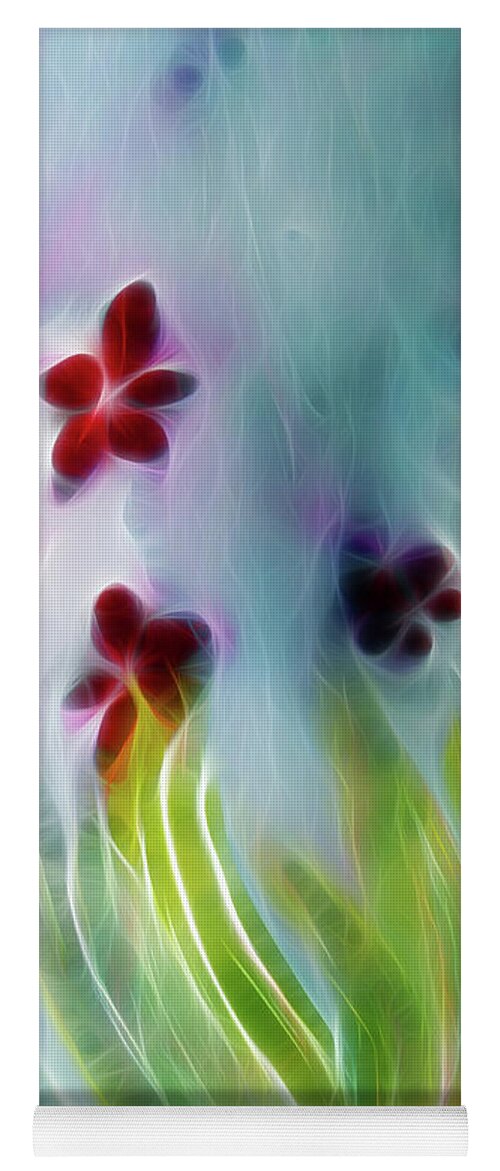 Spring Yoga Mat featuring the mixed media Spring Blossoms Digital by Melinda Firestone-White