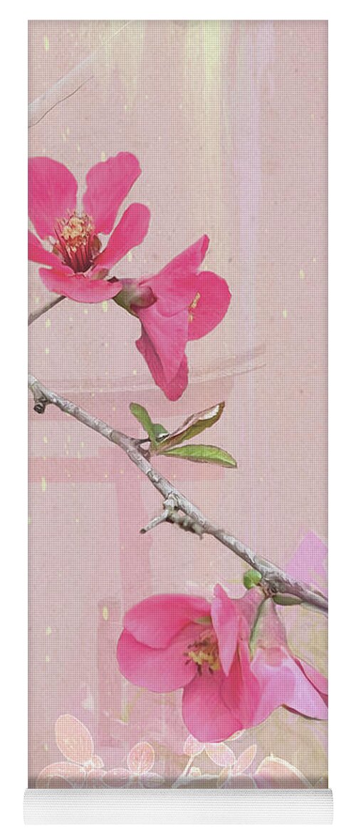 Blossom Yoga Mat featuring the digital art Spring Daydreams by Gina Harrison