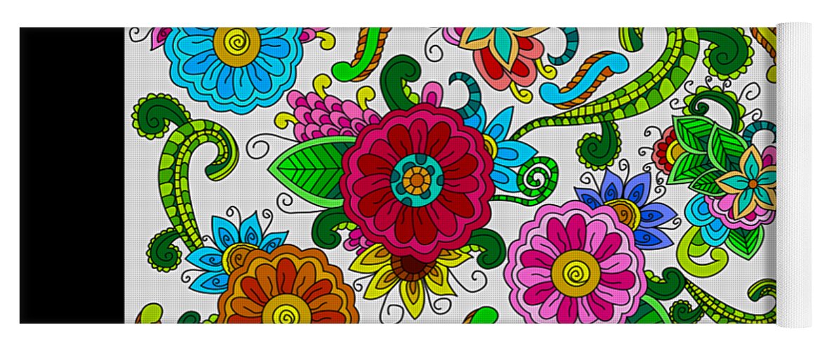 Flowers Yoga Mat featuring the digital art Spring Flowers by G Lamar Yancy