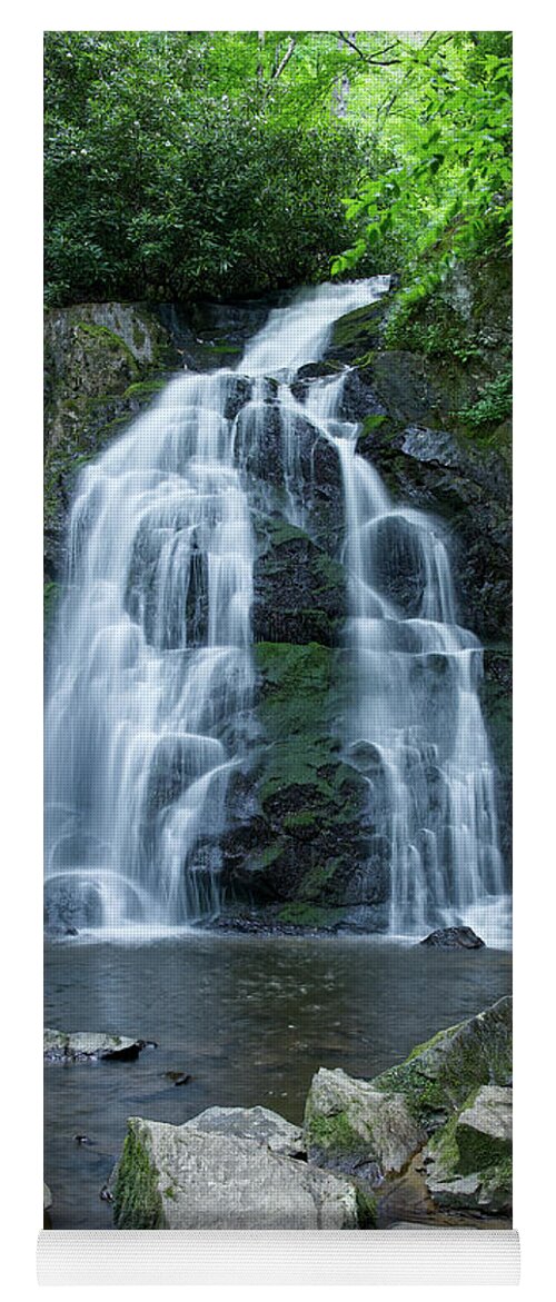 Tennessee Yoga Mat featuring the photograph Spruce Flats Falls 26 by Phil Perkins