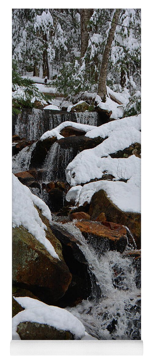 Spruce Peak Falls Yoga Mat featuring the photograph Spruce Peak Falls 5 by Raymond Salani III