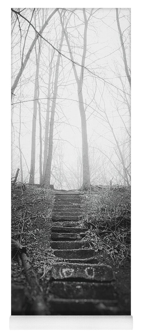 Stairs Yoga Mat featuring the photograph Stairs of Loneliness by Scott Norris