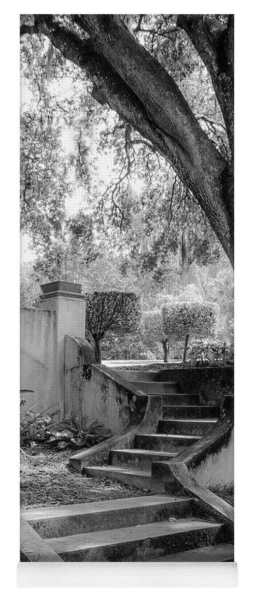 Black And White Yoga Mat featuring the photograph Stairway to Heaven by Shara Abel