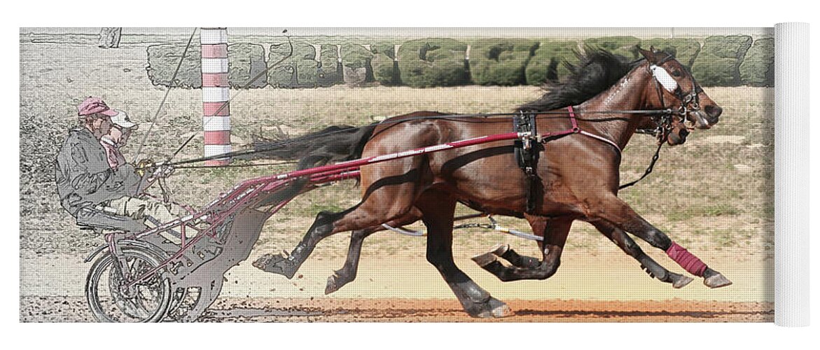 Horses Yoga Mat featuring the photograph Stepping Out by M Kathleen Warren
