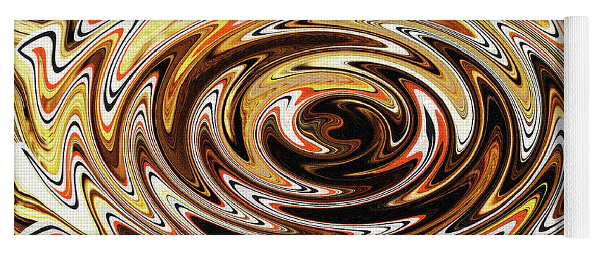 Sticks Again Abstract Yoga Mat featuring the digital art Sticks Again Abstract by Tom Janca