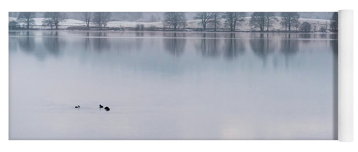 Lake District Yoga Mat featuring the photograph Still Water Lake, Cumbria by Perry Rodriguez