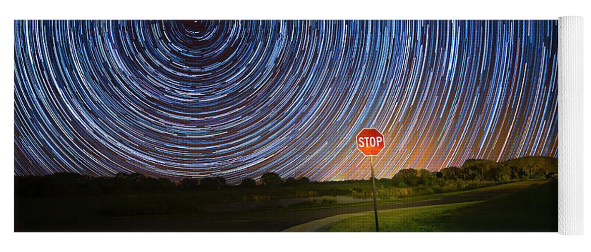 Stars Yoga Mat featuring the photograph Stop for the Stars by Mark Andrew Thomas