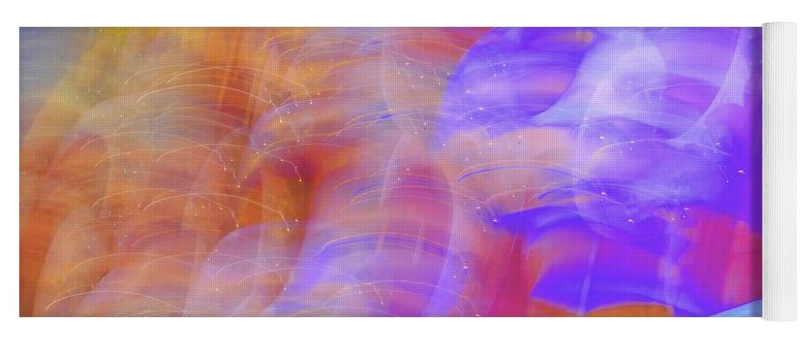 Abstract Yoga Mat featuring the digital art Storm A-Brewin' by T Oliver
