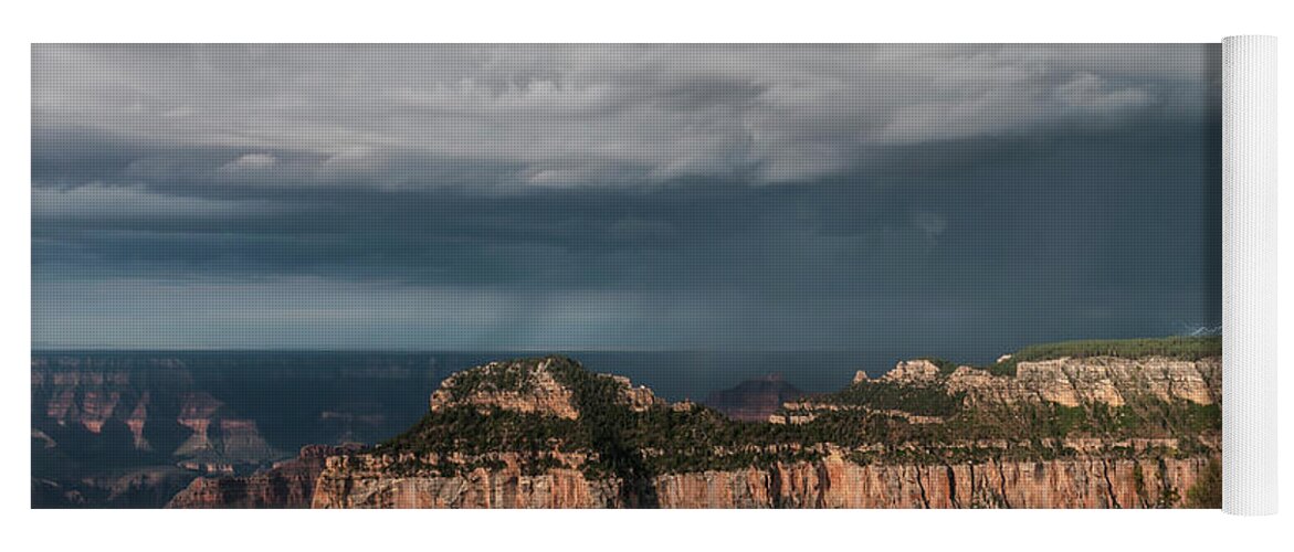 Southwest Yoga Mat featuring the photograph Storms at the Grand Canyon North Rim by Sandra Bronstein