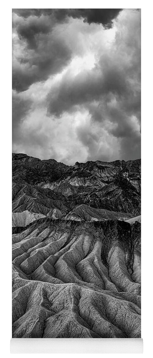 Landscape Yoga Mat featuring the photograph Stormy Zabriskie Point by Romeo Victor