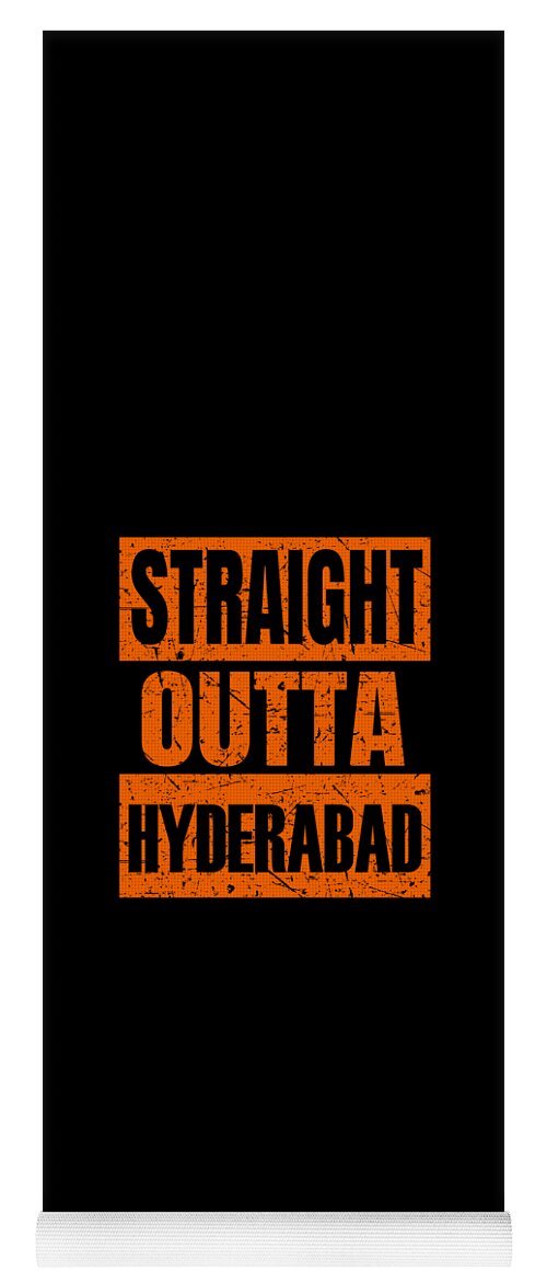 Sunrisers Hyderabad Yoga Mat featuring the digital art Straight Outta Hyderabad by Jojosi Monetta