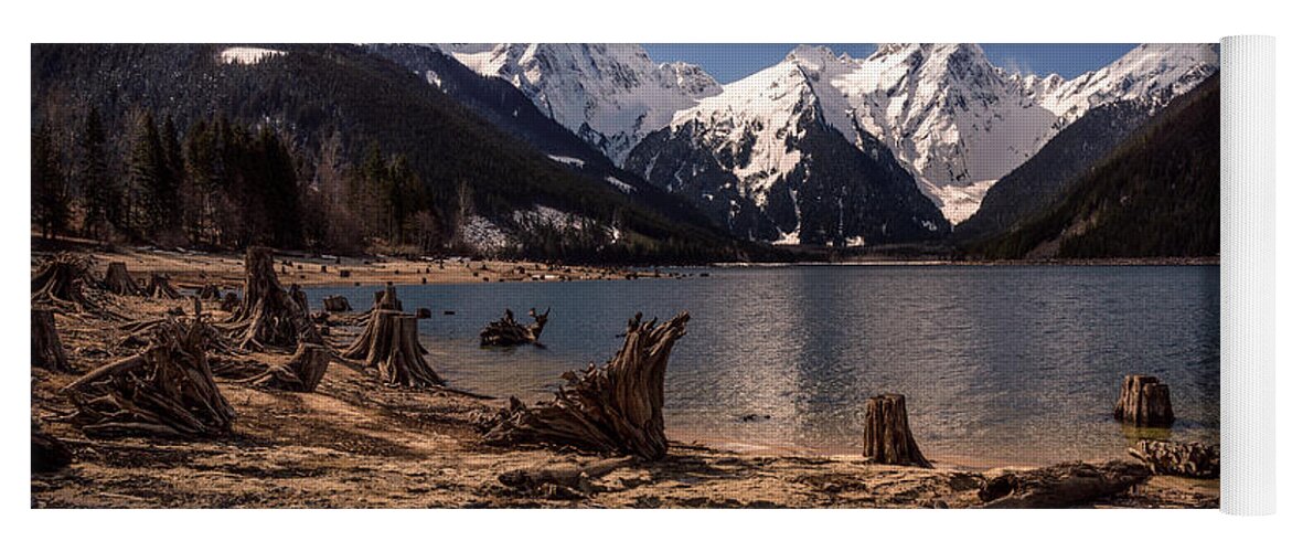 Jones Yoga Mat featuring the photograph Straight Shot to the Glaciers by Monte Arnold