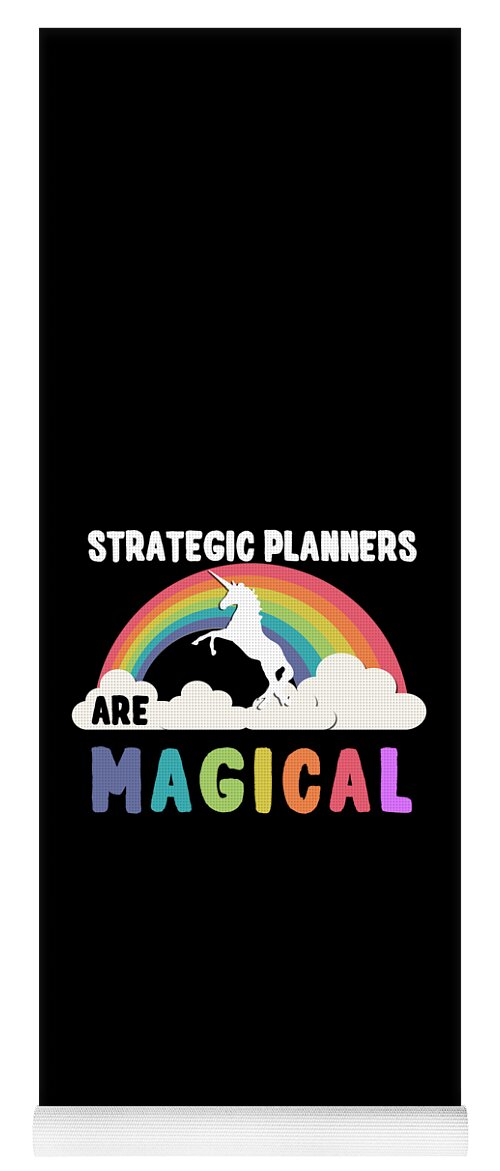 Funny Yoga Mat featuring the digital art Strategic Planners Are Magical by Flippin Sweet Gear