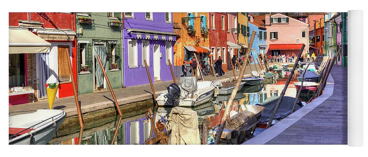Italy Yoga Mat featuring the photograph Strolling Around Burano - Venice - Italy by Paolo Signorini