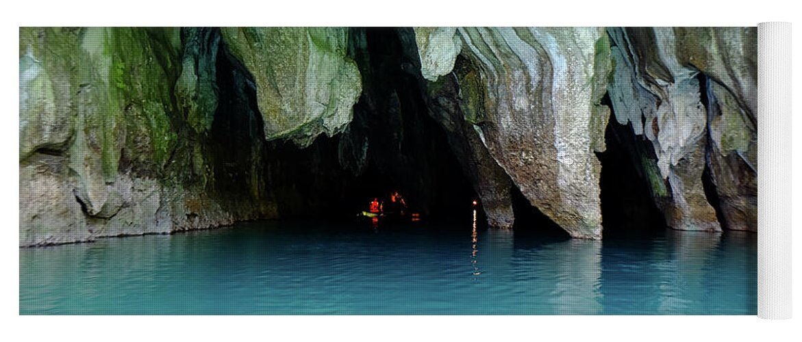 Philippines Yoga Mat featuring the photograph Subterranean River National Park by Arj Munoz