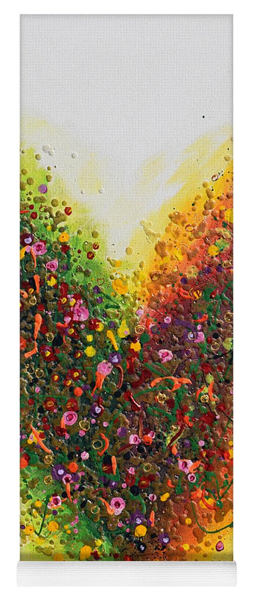 Heart Yoga Mat featuring the painting Summer Love by Amanda Dagg