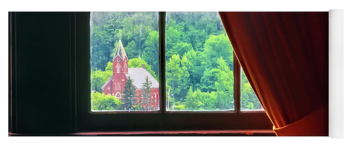 New England Yoga Mat featuring the photograph Sunday Morning by Dan McGeorge
