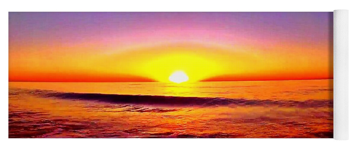 Sunrise Yoga Mat featuring the photograph Sunrise Beach 46 by Rip Read