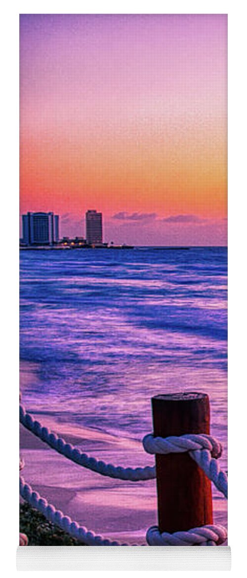 Cancun Yoga Mat featuring the photograph Sunrise in Cancun by Tatiana Travelways