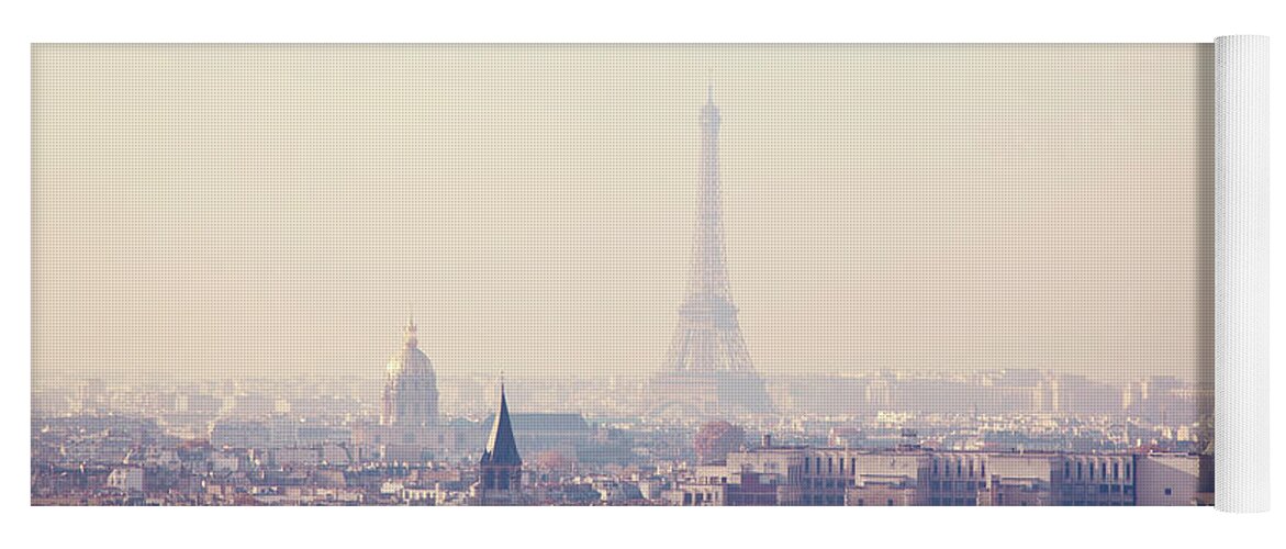 Paris Yoga Mat featuring the photograph Sunrise Over Paris by Melanie Alexandra Price