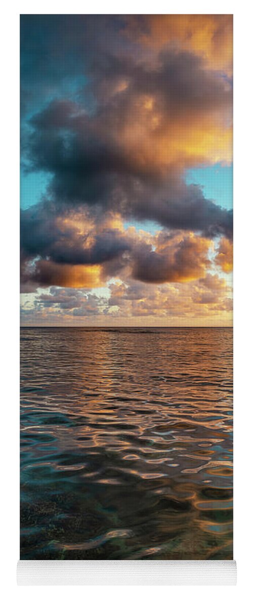 Kauai Yoga Mat featuring the photograph Sunrise Reflections by Christopher Johnson