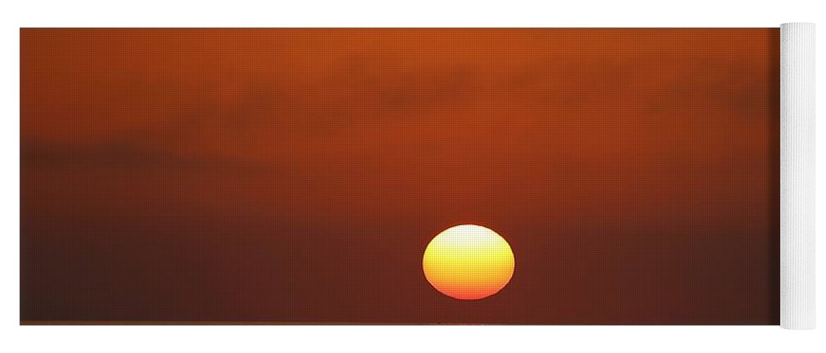 Sunset Yoga Mat featuring the photograph Sunset 5 by Mingming Jiang