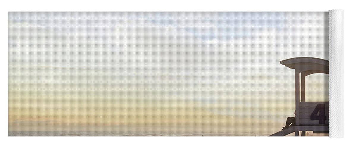 Sunset Yoga Mat featuring the photograph Sunset at Gulf Shores by Sennie Pierson