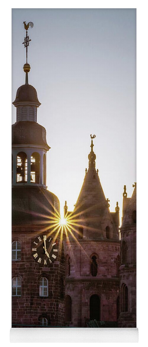 Worms Yoga Mat featuring the photograph Sunset between the towers by Marc Braner