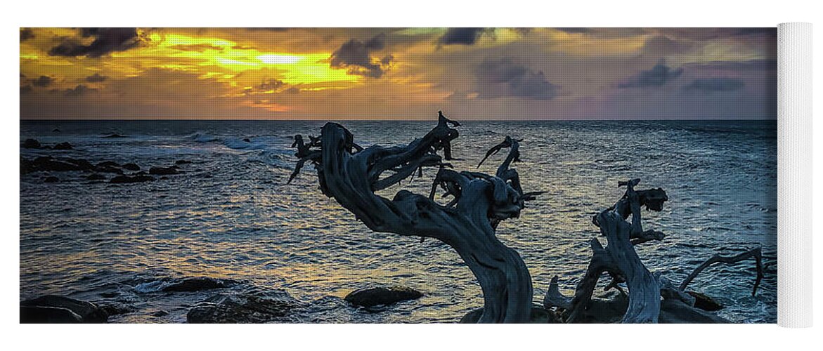 Aruba Yoga Mat featuring the photograph Sunset Blues by Pam Rendall