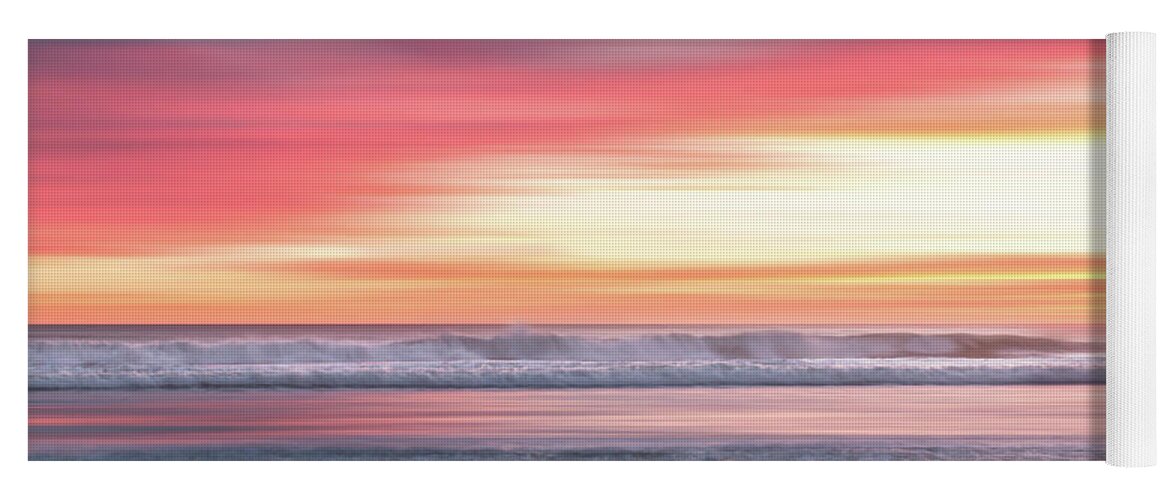 Sunset Yoga Mat featuring the photograph Sunset Blur - Pink by Patti Deters