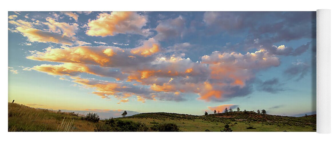 Sunset Yoga Mat featuring the photograph Sunset, Colorado by Bob Falcone