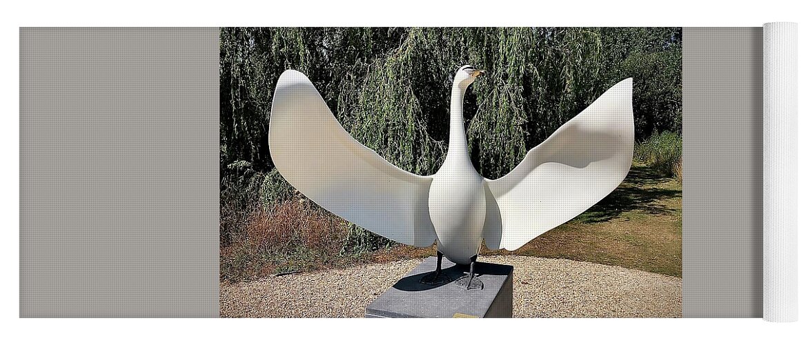 Swan Yoga Mat featuring the photograph Swan by Gordon James